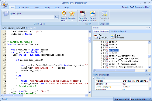 Official] Sothink SWF Decompiler, Flash Decompiler, Flash to HTML5