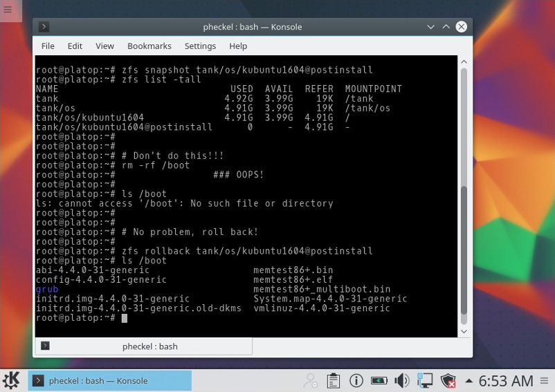 HowTo Move your existing Linux install to ZFS on Root Philipp's